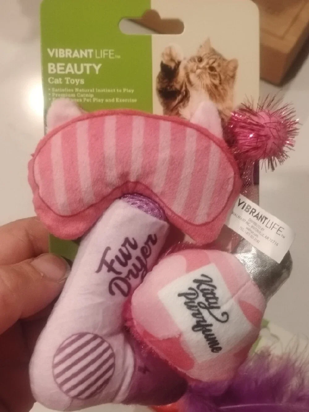Vibrant Life Pink & Purple Cat Play Set with Feathers